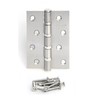 Купить Петля дверная универсальная Apecs 100*70-B4-Steel-NIS, матовый никель по цене 210 руб. в Москве