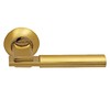 Купить Комплект дверных ручек ARCHIE SILLUR 94A (Grandazo) S. GOLD/P. GOLD по цене 3962 руб. в Москве