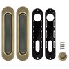 Купить Комплект дверных ручек Armadillo для раздвижных дверей SH010-WAB-11 Матовая бронза по цене 870 руб. в Москве