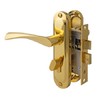 Купить Замок врезной Avers 0823/60-C-G, ключ/вертушка, золото по цене 1228 руб. в Москве