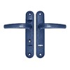 Купить Ручки дверные на длинной планке Гардиан Вега 41.12 (RAL 5013), синяя шагрень по цене 911 руб. в Москве