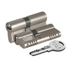 Купить Цилиндровый механизм KALE 164 OBS SNE (90)40/50 мм, ключ/ключ, никель по цене 2602 руб. в Москве