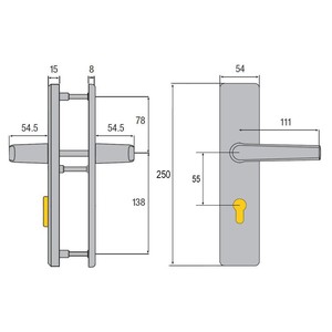 1SML  �������� ������������� Abus 55 F1 �����/�����