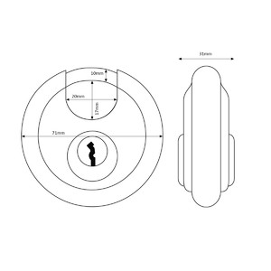 1SML  �������� ����� ABUS Diskus 24IB/70 B/EFSPP