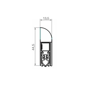 1SML  ����� �������������� ��������� Athmer Isolporte Deco silver, silicone=1230��