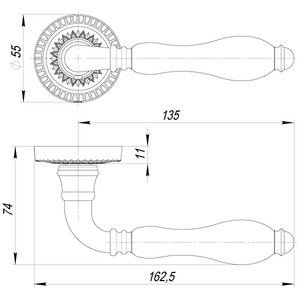 1SML  ������� ����� Armadillo R.CL55.Silvia SILVER-925/LWP-109, ������� 925