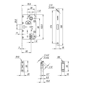 1SML  ������� ��������� Armadillo GRAVITY WC G01.196.50.96 CP � �������� �������, ����