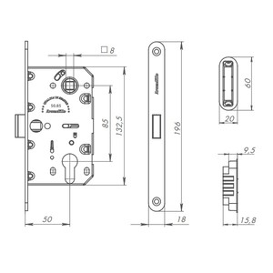 1SML  ��������� ������������ ����� ��� ������� Armadillo GRAVITY G02.196.50.85 CP � �������� �������, ����