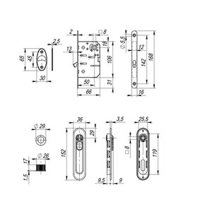 1SML  �������� ������� ����� Armadillo � ��������� ��� ���������� ������ SH.LD152.KIT011-BK �P-8, ����