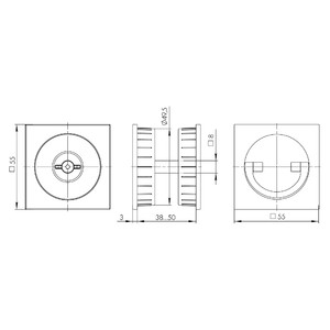 1SML  ����� ���������� Armadillo ��� ���������� ������ SH.QUADRO55.BK8 BL-26, ������