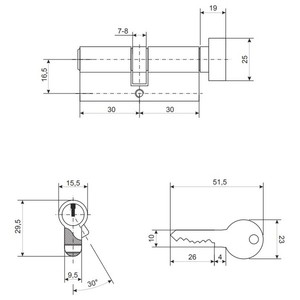 1SML  ����������� �������� Avers LL-60(30/30C)-C-NI, ����/�������� ������