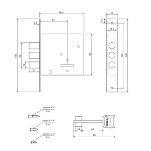 1SML  ����� ������� ���������� Avers R13/S6-CR ����� ������� ����� 45��, 5 ������