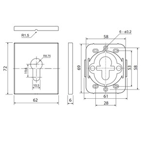 1SML  �������� ������������ Code Deco Slim DP-16-C-BLM, ������