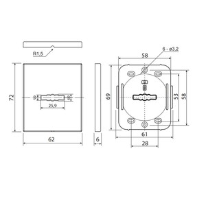 1SML  �������� ������������ Code Deco Slim DP-16-S-Auto-BLM, ������