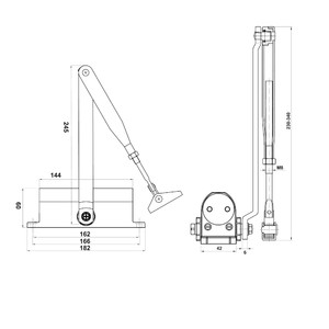 1SML  �������� ����� DoorLock DL75 DA EN4/5, �����