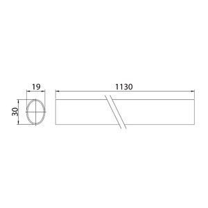1SML  �������� ����� ��� ��������� DoorLock PD800FR-BAR, ����������� �����, 1130��