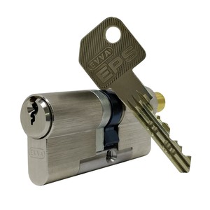 купить Цилиндровый механизм EVVA EPS (107)66/41 ключ/вертушка, никель в Москве