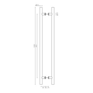 1SML  �����-����� Fuaro PULL.PH25/825.22 INOX 304 (PH-22-25/825-INOX), ����������� �����