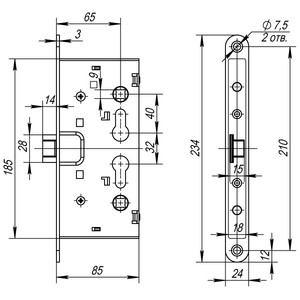 1SML  ����� ��� ��������������� ������ Fuaro AP.C-65.72-0433 (ANTI-PANIC FL-0433)