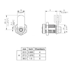 1SML  �������� ����� CamLock Mul-T-lock 19��, ������� Classic Pro