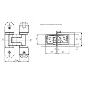 1SML  ����� ������� ��������� ������������� SIMONSWERK TECTUS TE 303 3D (F1), �� 60 ��, ������� ����